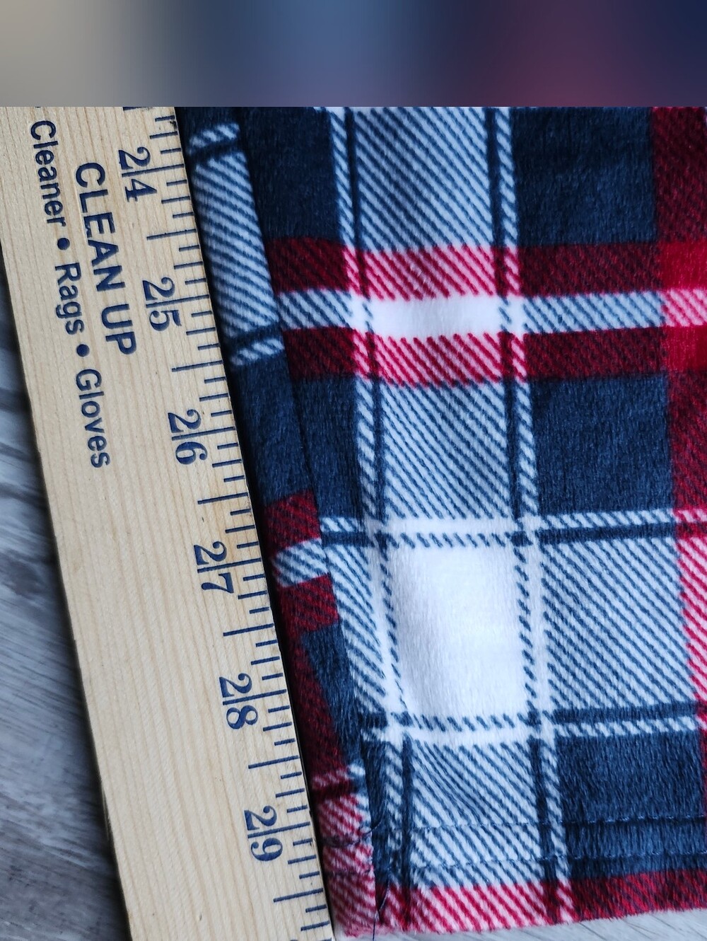 London Fog Collection Men's XXL Plaid Fleece Pajama Lounge Pants Red Blue White - Picture 7 of 7